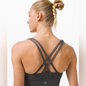 Lululemon Energy Longline Bra *Medium Support, B–D Cups Graphite Grey 6